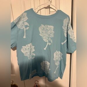 Free People Women's We The Painted Floral Short Sleeve Graphic Tee